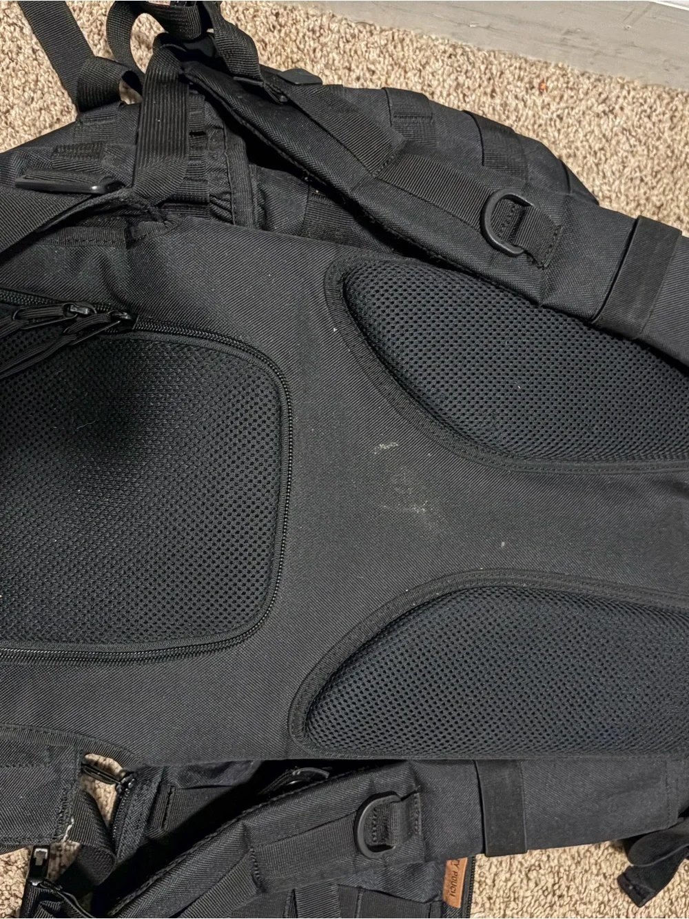 TBG Black Tactical Backpack for Men - Rugged Everyday Carry diaper bag